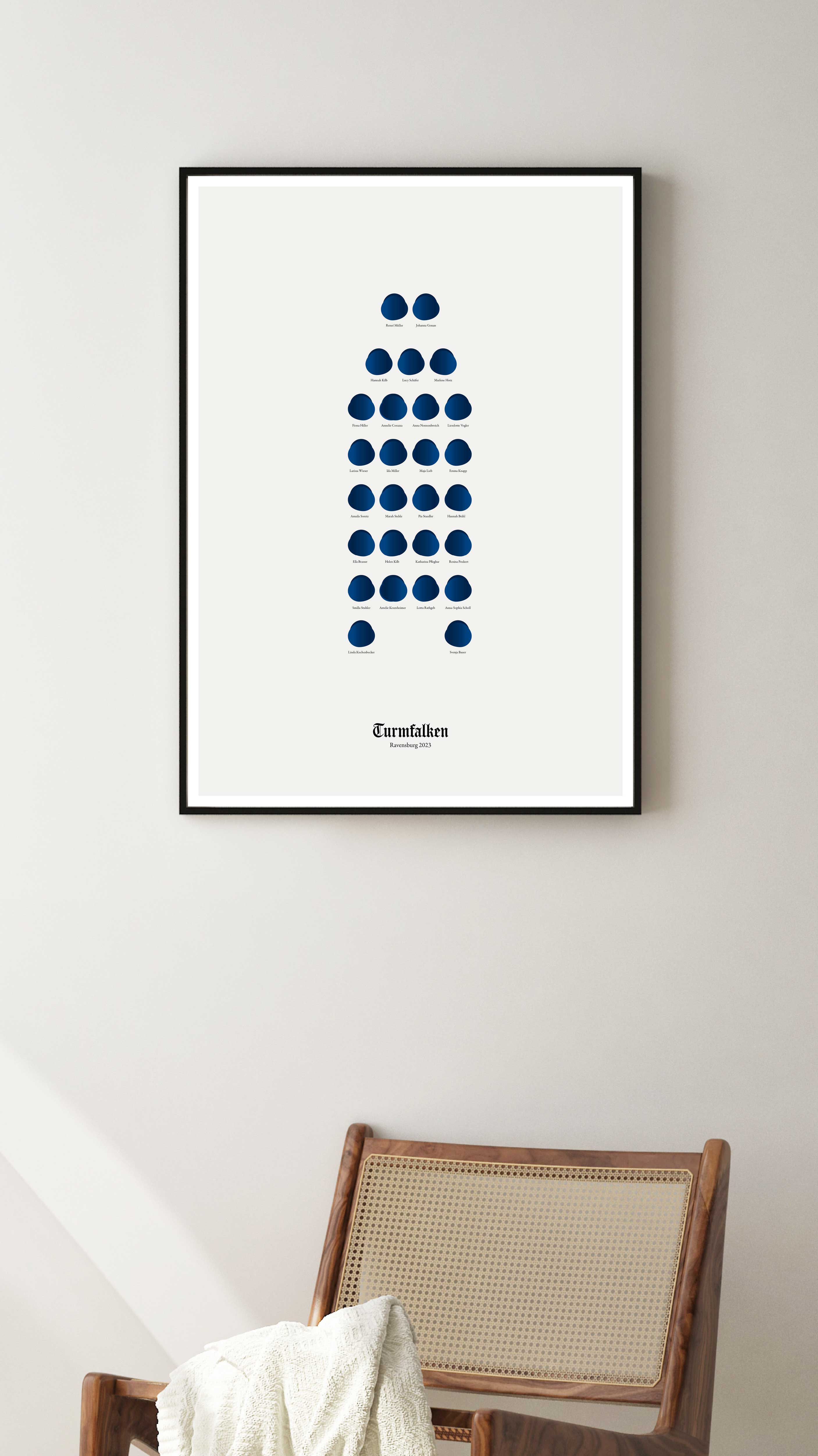 Turmfalken Formation 2023 / DIN A2