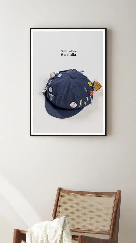 Turmfalke Mütze / DIN A2